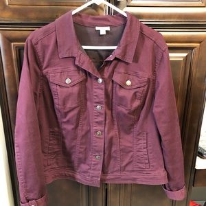 Westport Maroon Jean Jacket XL
